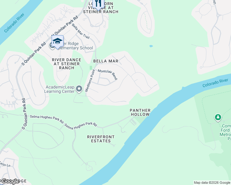 map of restaurants, bars, coffee shops, grocery stores, and more near 305 Emerald Ridge Drive in Austin