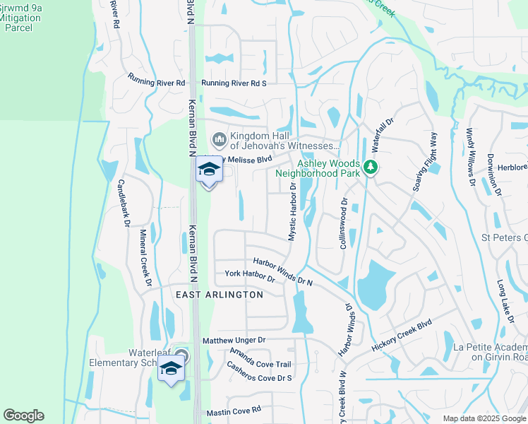 map of restaurants, bars, coffee shops, grocery stores, and more near 907 Stone Harbor Drive in Jacksonville