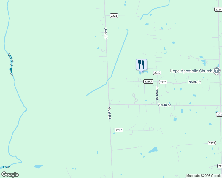 map of restaurants, bars, coffee shops, grocery stores, and more near 1336 County Road 2235 in Cleveland