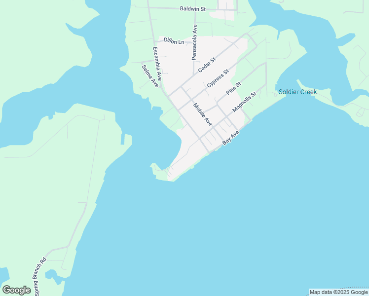 map of restaurants, bars, coffee shops, grocery stores, and more near 30589 Magnolia St in Elberta