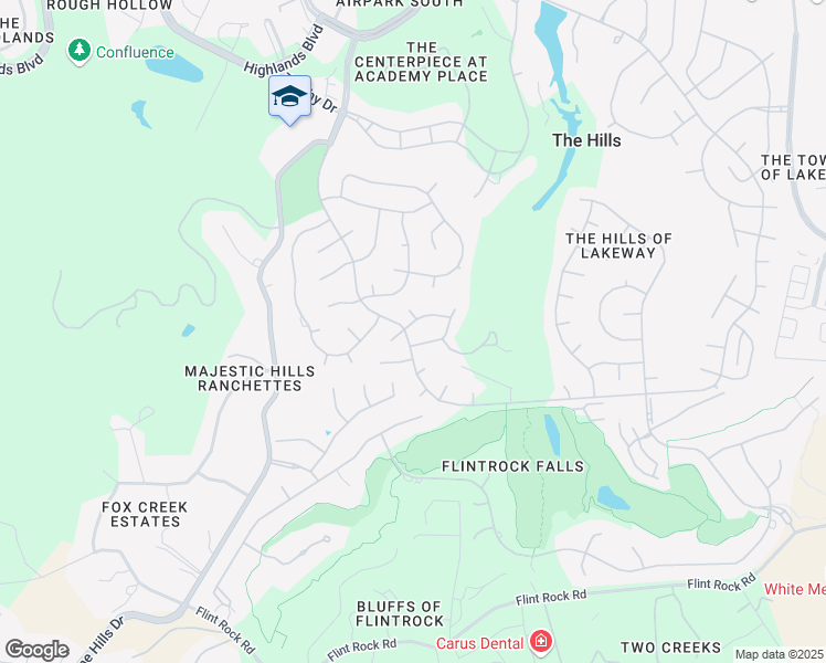 map of restaurants, bars, coffee shops, grocery stores, and more near 17 Swiftwater Trail in Austin