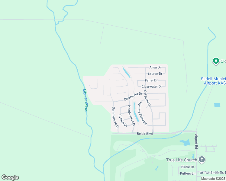 map of restaurants, bars, coffee shops, grocery stores, and more near 2234 Summertree Drive in Slidell