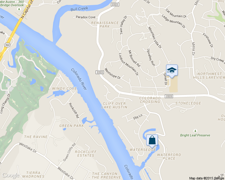 map of restaurants, bars, coffee shops, grocery stores, and more near 4804 Leeward Court in Austin