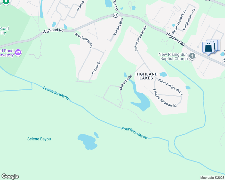 map of restaurants, bars, coffee shops, grocery stores, and more near 1031 Edmund Hawes Drive in Baton Rouge