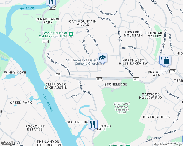 map of restaurants, bars, coffee shops, grocery stores, and more near 4503 Small Drive in Austin