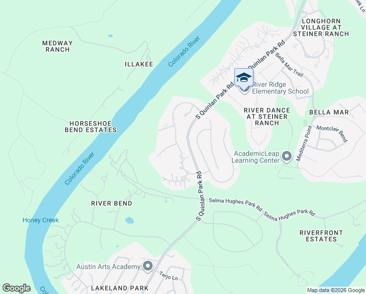 map of restaurants, bars, coffee shops, grocery stores, and more near 13000 Zen Gardens Way in Austin