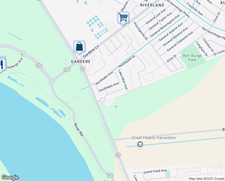 map of restaurants, bars, coffee shops, grocery stores, and more near 3214 Nicholson Lake Drive in Baton Rouge