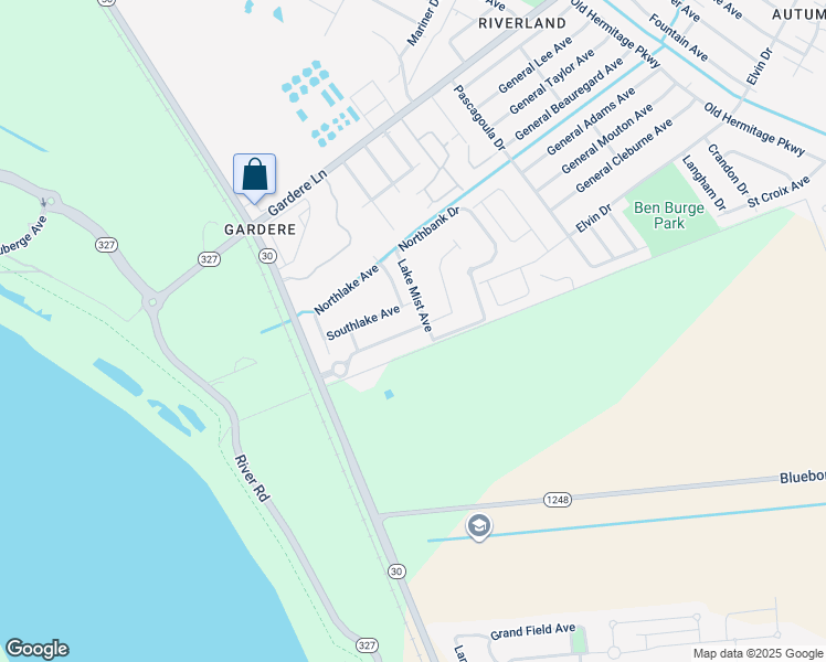 map of restaurants, bars, coffee shops, grocery stores, and more near 3121 Nicholson Lake Drive in Baton Rouge