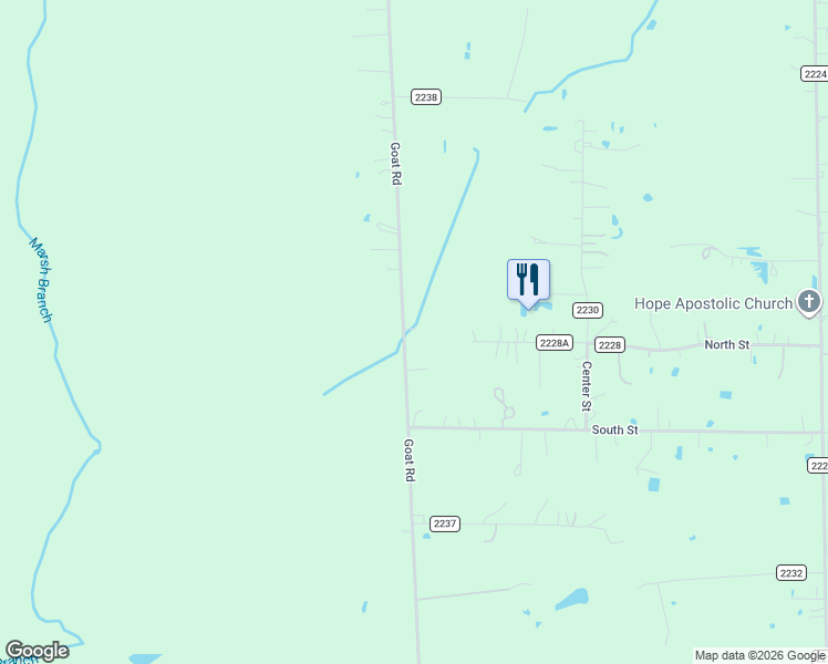 map of restaurants, bars, coffee shops, grocery stores, and more near 1336 County Road 2235 in Cleveland