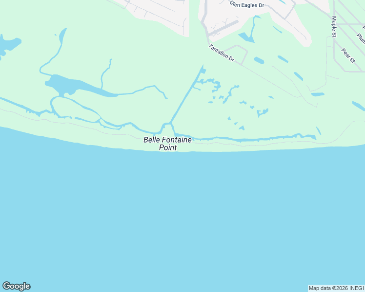map of restaurants, bars, coffee shops, grocery stores, and more near 6631 Belle Fontaine Drive in Ocean Springs