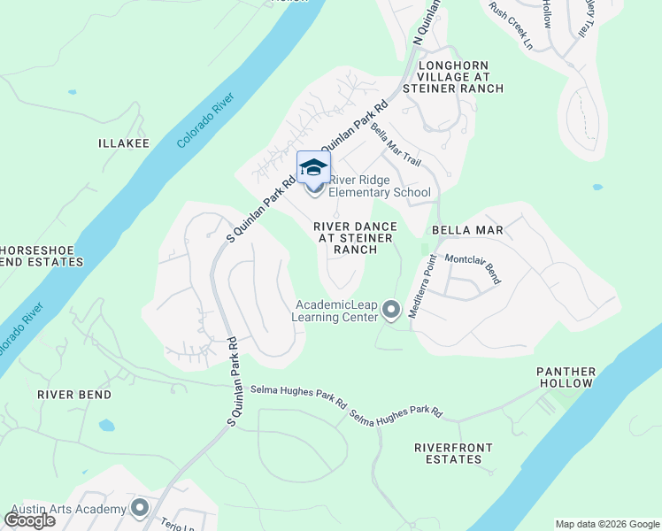 map of restaurants, bars, coffee shops, grocery stores, and more near 229 Tierra Grande Court in Austin
