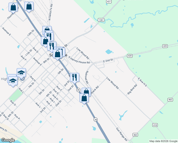 map of restaurants, bars, coffee shops, grocery stores, and more near 201 Railroad Road in Somerville