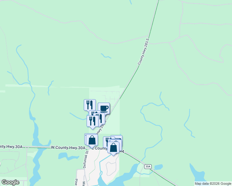 map of restaurants, bars, coffee shops, grocery stores, and more near 9 Gulf Mark Lane in Santa Rosa Beach