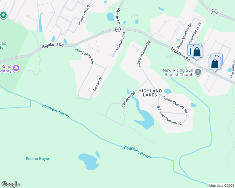 map of restaurants, bars, coffee shops, grocery stores, and more near 1031 Edmund Hawes Drive in Baton Rouge