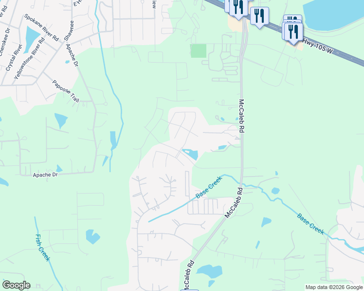 map of restaurants, bars, coffee shops, grocery stores, and more near 3065-3099 Chapel Road in Montgomery