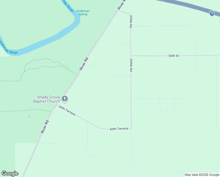 map of restaurants, bars, coffee shops, grocery stores, and more near 5843 209th Road in Live Oak