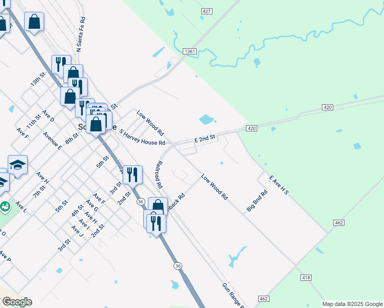 map of restaurants, bars, coffee shops, grocery stores, and more near Box Car Road in Somerville