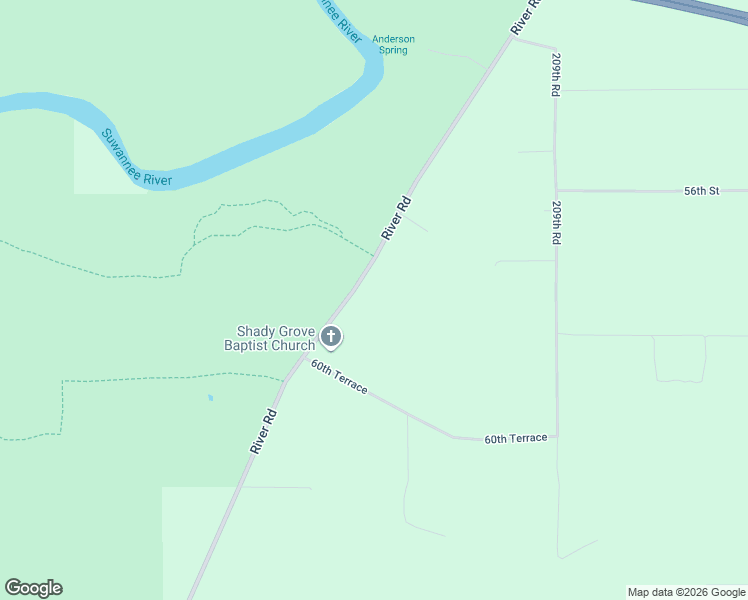 map of restaurants, bars, coffee shops, grocery stores, and more near 5858 River Road in Live Oak