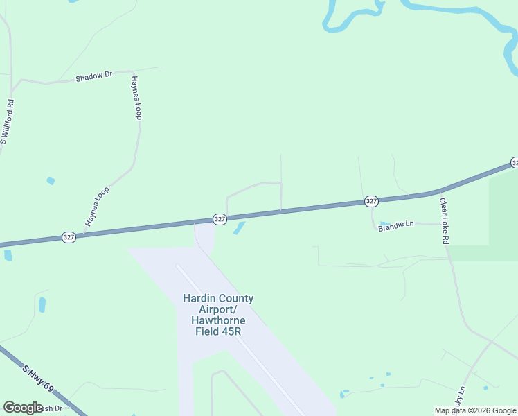 map of restaurants, bars, coffee shops, grocery stores, and more near 3707 Texas 327 in Kountze