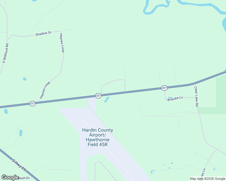 map of restaurants, bars, coffee shops, grocery stores, and more near 3707 Texas 327 in Kountze