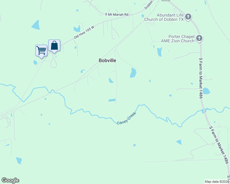 map of restaurants, bars, coffee shops, grocery stores, and more near 2735 Bobville Road in Montgomery