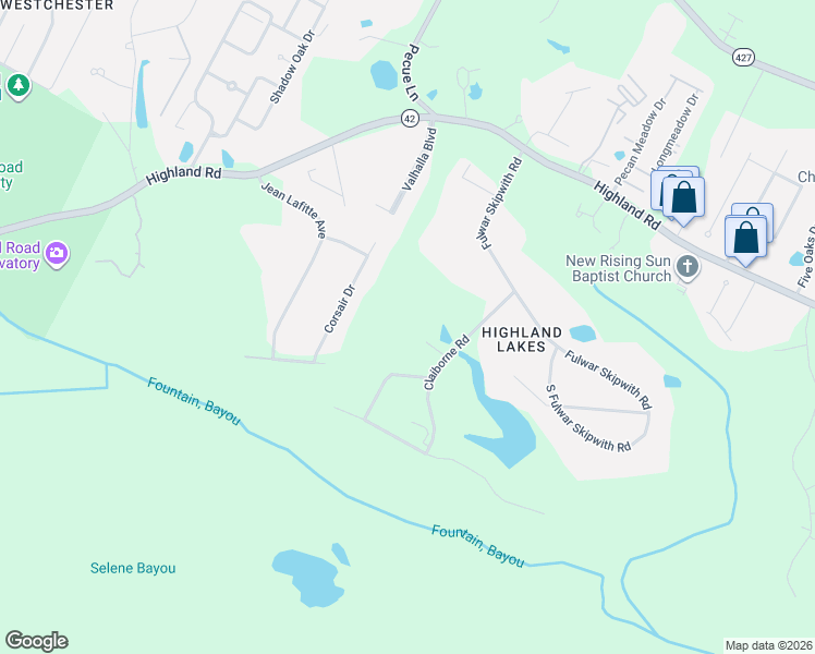 map of restaurants, bars, coffee shops, grocery stores, and more near 1031 Edmund Hawes Drive in Baton Rouge