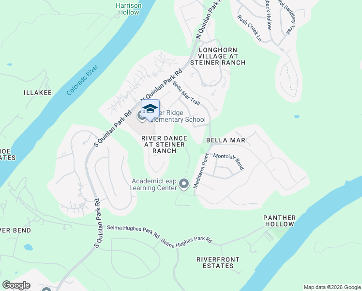 map of restaurants, bars, coffee shops, grocery stores, and more near 200 Summer Alcove Way in Austin