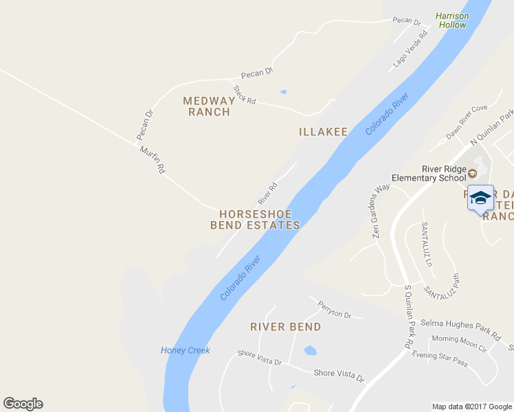 map of restaurants, bars, coffee shops, grocery stores, and more near 382 River Road in Austin