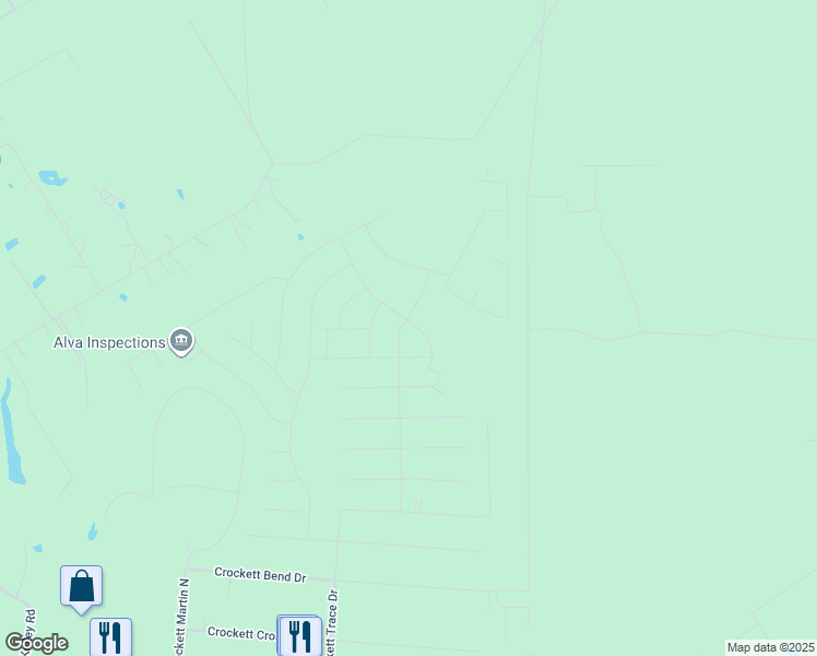 map of restaurants, bars, coffee shops, grocery stores, and more near 231 Brook Park Drive in Conroe