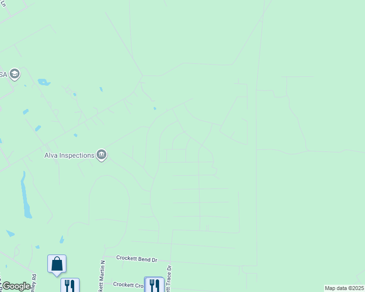 map of restaurants, bars, coffee shops, grocery stores, and more near 231 Brook Park Drive in Conroe