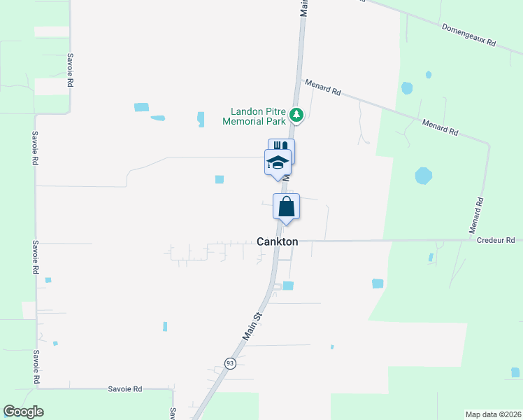 map of restaurants, bars, coffee shops, grocery stores, and more near 147 Dandurand Street in Cankton