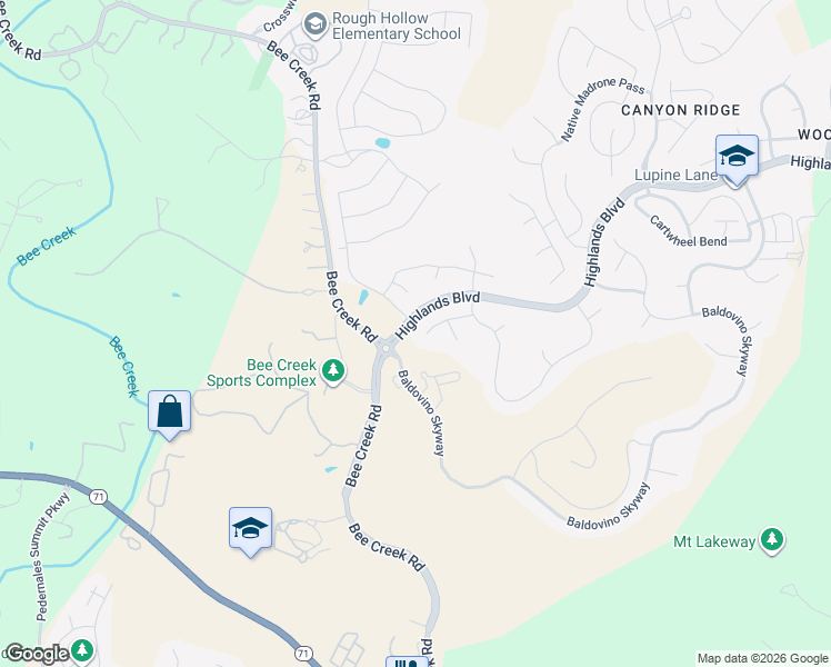 map of restaurants, bars, coffee shops, grocery stores, and more near 392 San Donato Cove in Lakeway
