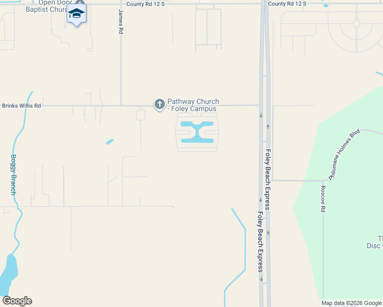 map of restaurants, bars, coffee shops, grocery stores, and more near Portofino Loop in Foley