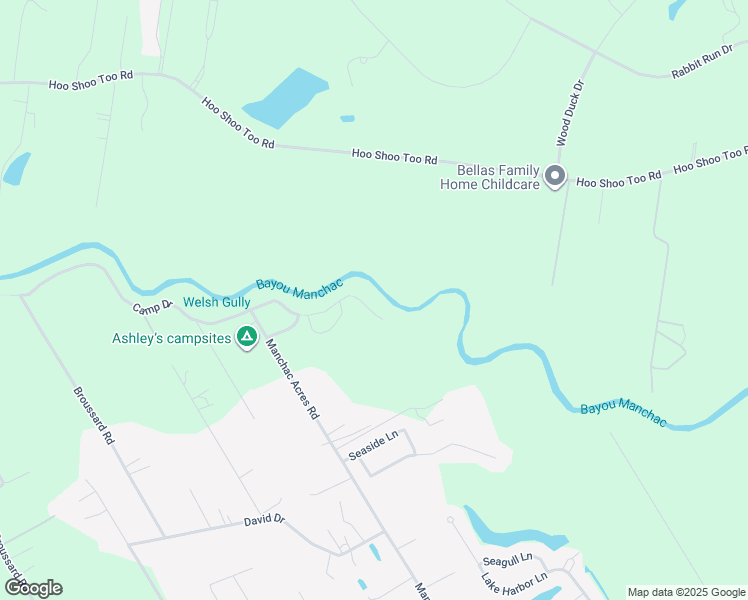 map of restaurants, bars, coffee shops, grocery stores, and more near 39544 Camp Drive in Prairieville