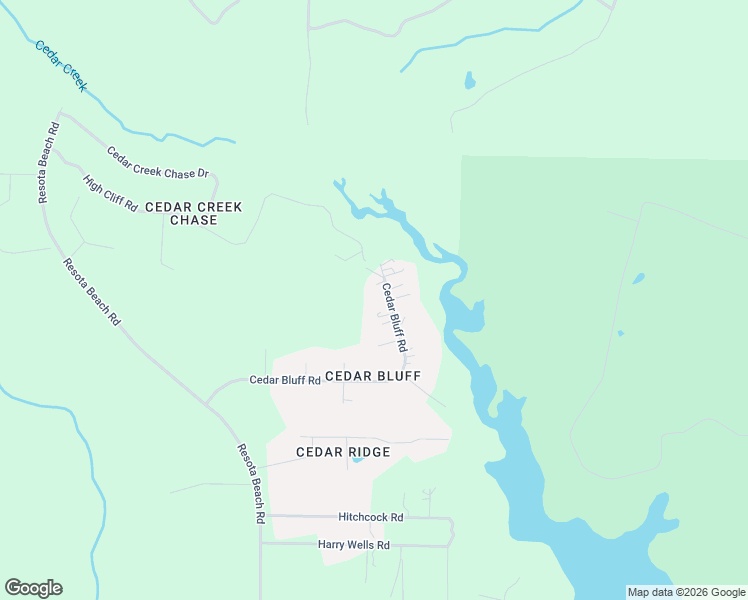map of restaurants, bars, coffee shops, grocery stores, and more near 3943 Cedar Bluff Road in Panama City