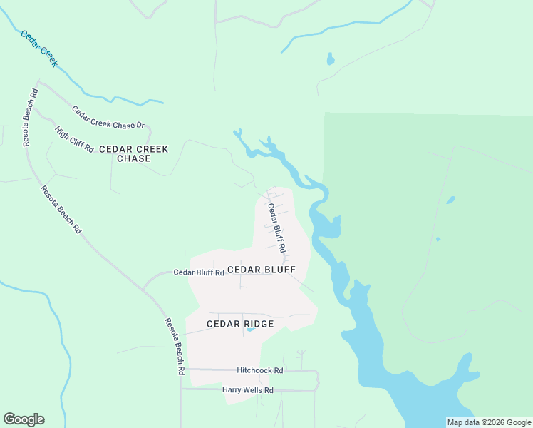 map of restaurants, bars, coffee shops, grocery stores, and more near 3943 Cedar Bluff Road in Panama City