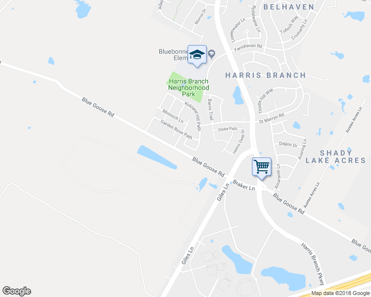 map of restaurants, bars, coffee shops, grocery stores, and more near 6505 Ladywell Lane in Austin