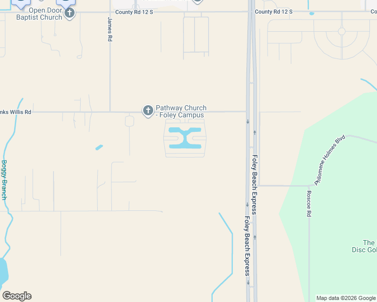 map of restaurants, bars, coffee shops, grocery stores, and more near Portofino Loop in Foley