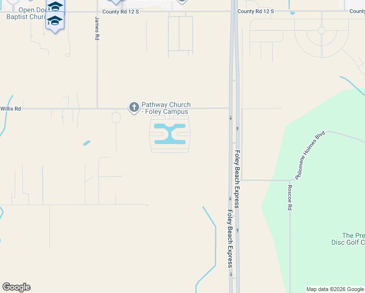 map of restaurants, bars, coffee shops, grocery stores, and more near Viabella Terra in Foley