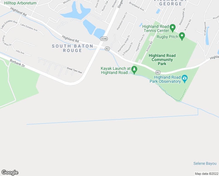 map of restaurants, bars, coffee shops, grocery stores, and more near 13522 Highland Road in Baton Rouge