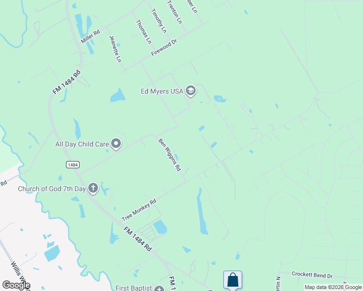 map of restaurants, bars, coffee shops, grocery stores, and more near 3256 Oak Forest Drive in Conroe