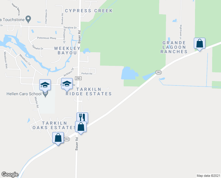 map of restaurants, bars, coffee shops, grocery stores, and more near 1609 Beachside Drive in Pensacola