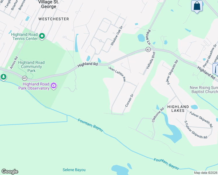 map of restaurants, bars, coffee shops, grocery stores, and more near 14732 Highland Road in Baton Rouge
