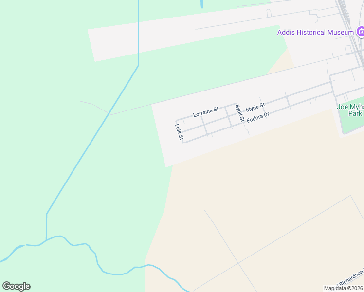 map of restaurants, bars, coffee shops, grocery stores, and more near 8464 Lois Street in Addis