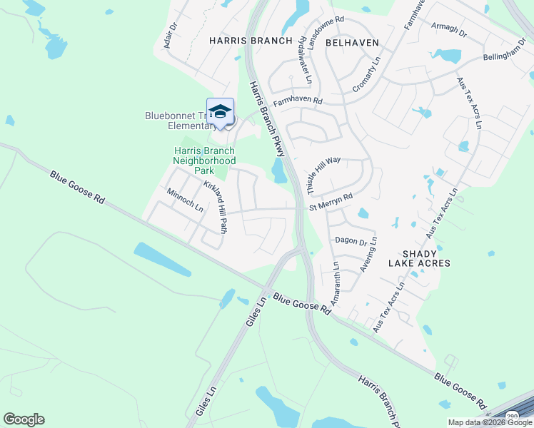 map of restaurants, bars, coffee shops, grocery stores, and more near 11105 Roderick Lawson Lane in Austin