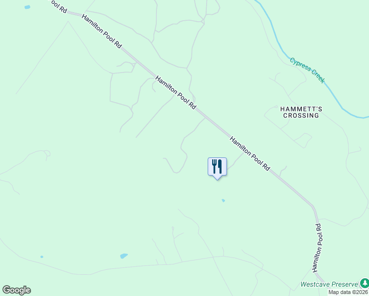 map of restaurants, bars, coffee shops, grocery stores, and more near 25909 Hamilton Pool Road in Cypress Mill