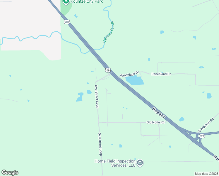 map of restaurants, bars, coffee shops, grocery stores, and more near 1401 Tall Timbers Drive in Kountze