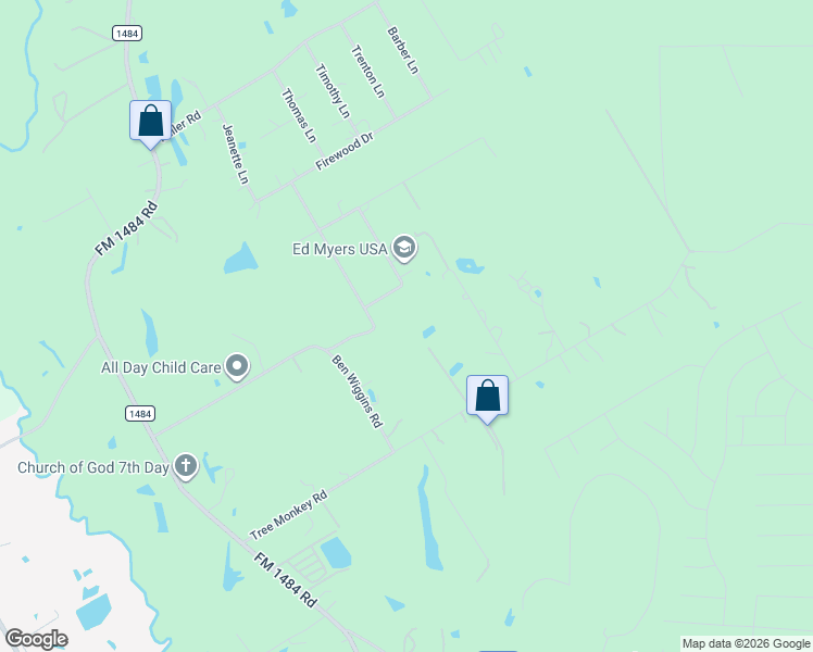 map of restaurants, bars, coffee shops, grocery stores, and more near 3256 Oak Forest Drive in Conroe