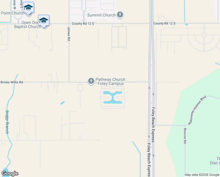 map of restaurants, bars, coffee shops, grocery stores, and more near Portofino Loop in Foley