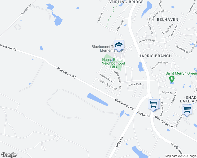 map of restaurants, bars, coffee shops, grocery stores, and more near 6212 Garden Rose Path in Austin